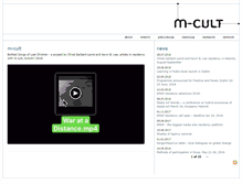 Tablet Screenshot of m-cult.org
